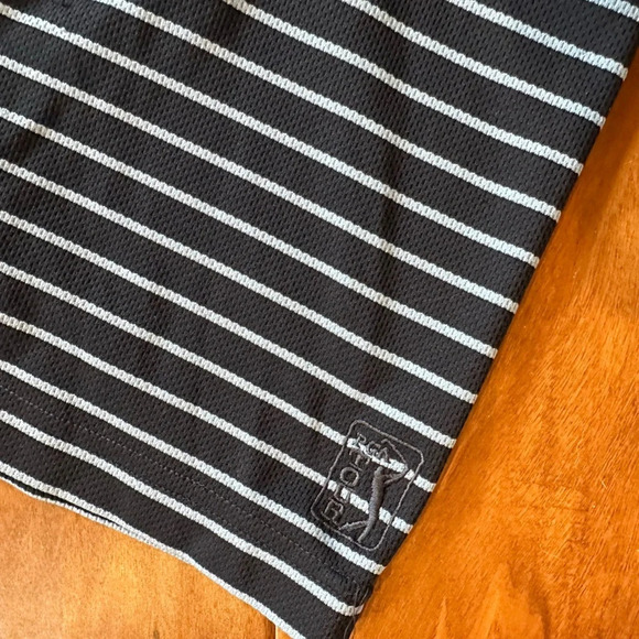 PGA Tour Dark Navy and White Stripe Polo Shirt size XXL - Picture 2 of 5